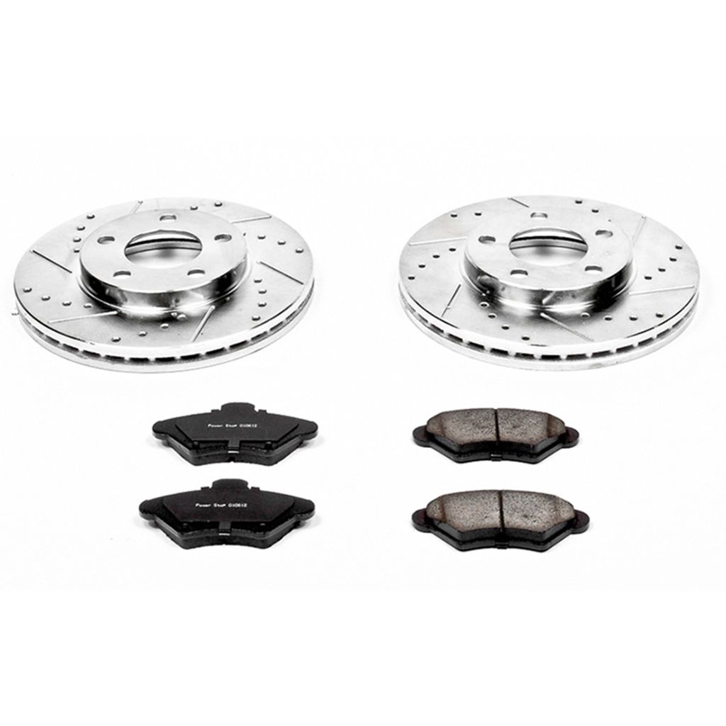 PowerStop K1299 - Z23 Drilled and Slotted Brake Rotors and Pads Kit