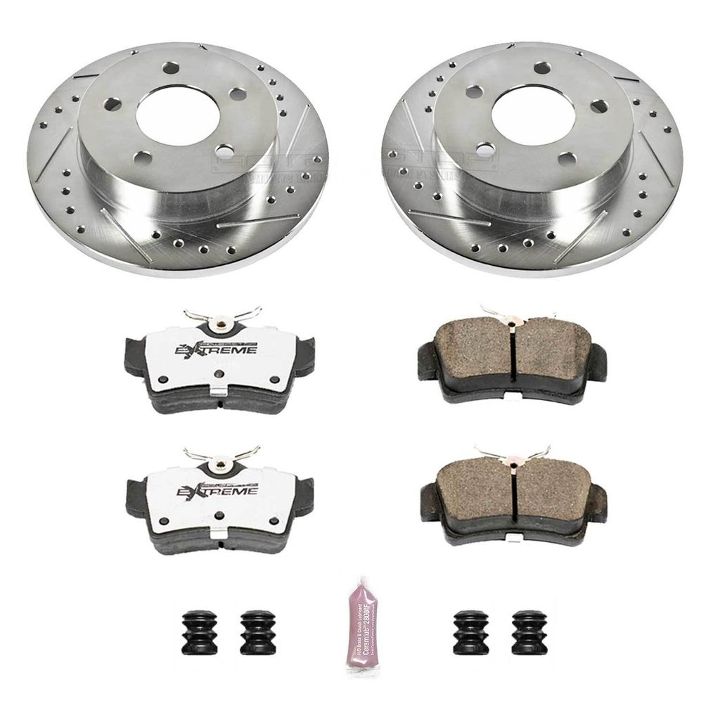 Z26 Drilled and Slotted Brake Rotors and Pads Kit