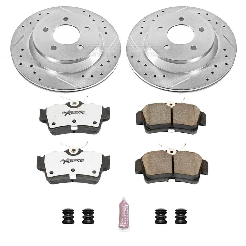 Z26 Drilled and Slotted Brake Rotors and Pads Kit