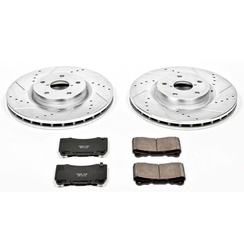 PowerStop K131 - Z23 Drilled and Slotted Brake Rotors and Pads Kit