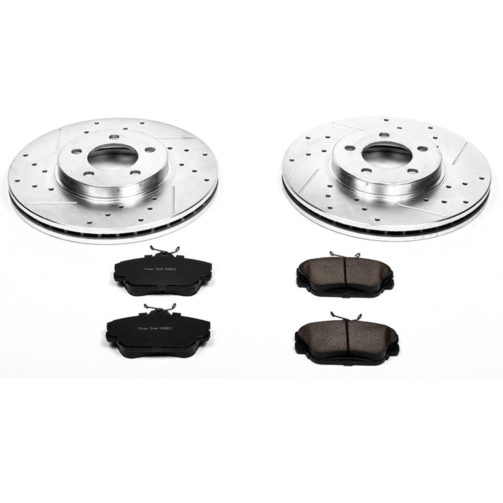 PowerStop K1318 - Z23 Drilled and Slotted Brake Rotors and Pads Kit