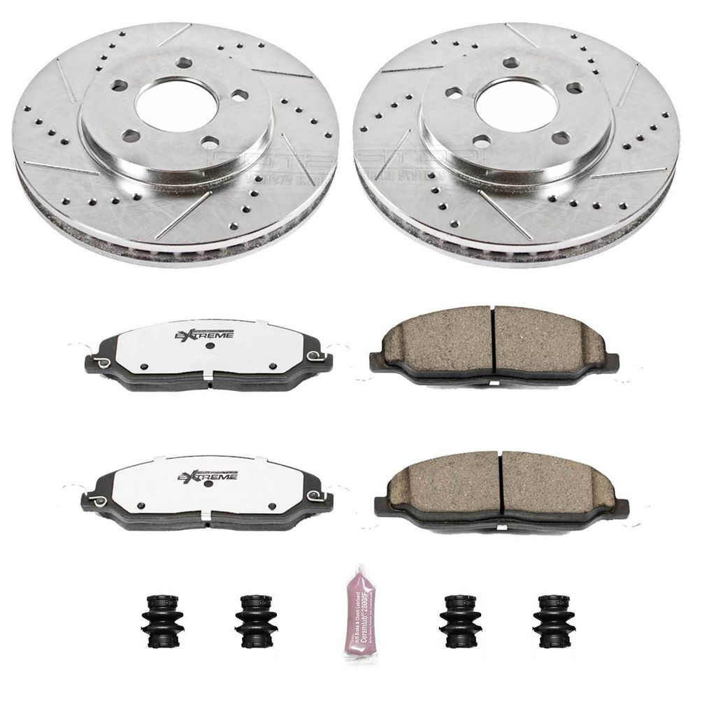 PowerStop K1382-26 - Z26 Drilled and Slotted Brake Rotors and Pads Kit