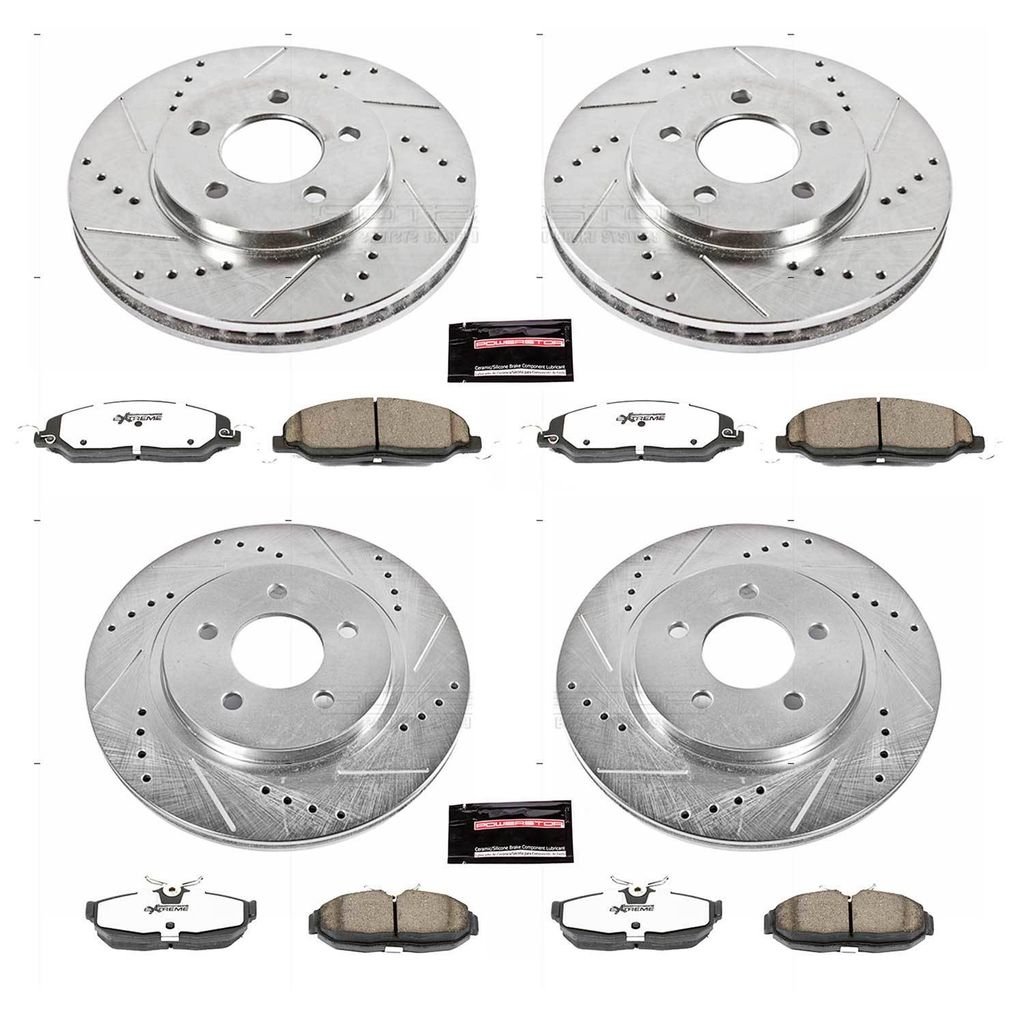 PowerStop K1383-26 - Z26 Drilled and Slotted Brake Rotors and Pads Kit