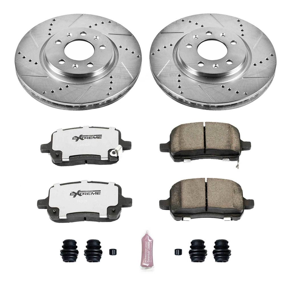 PowerStop K1433-26 - Z26 Drilled and Slotted Brake Rotors and Pads Kit