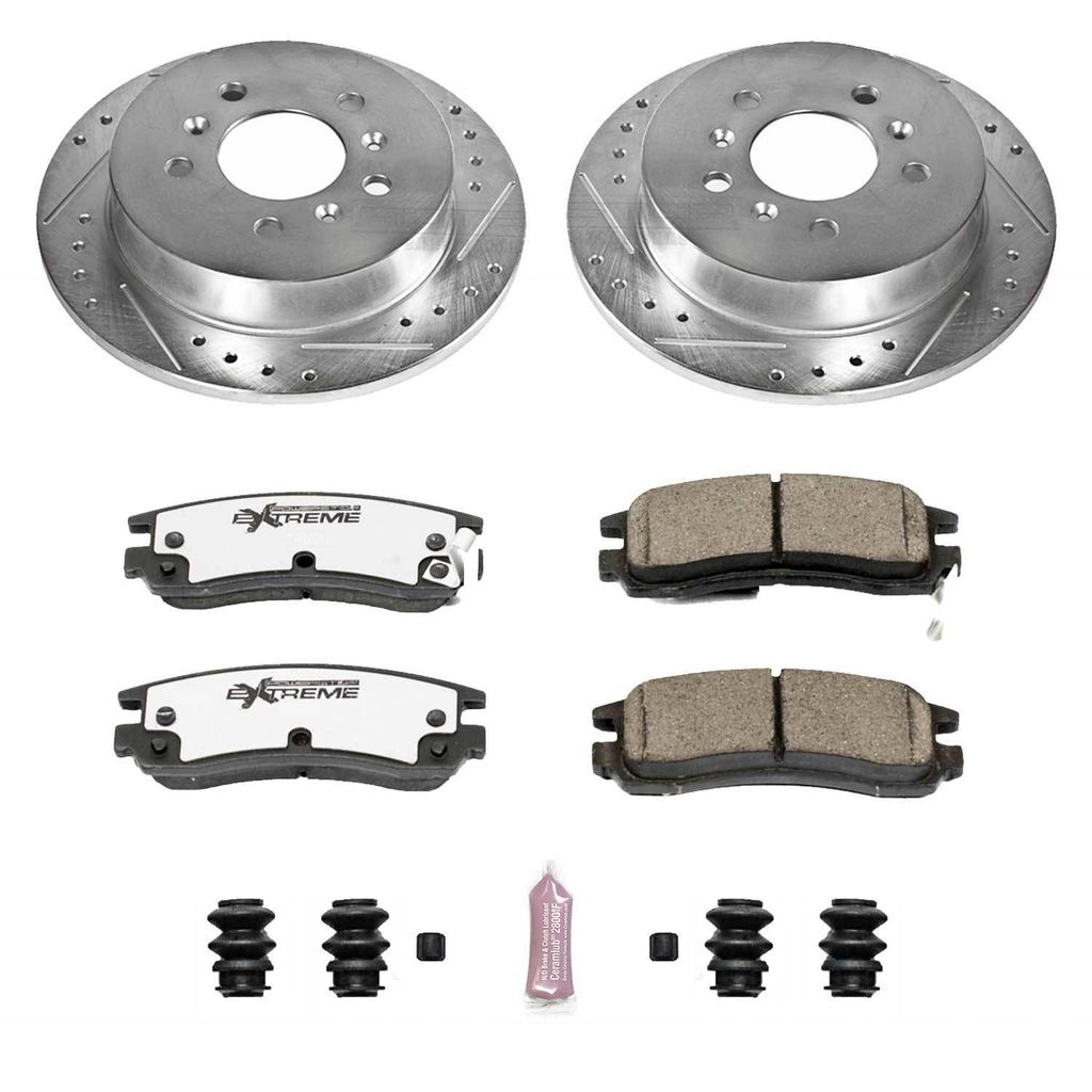 Z26 Drilled and Slotted Brake Rotors and Pads Kit
