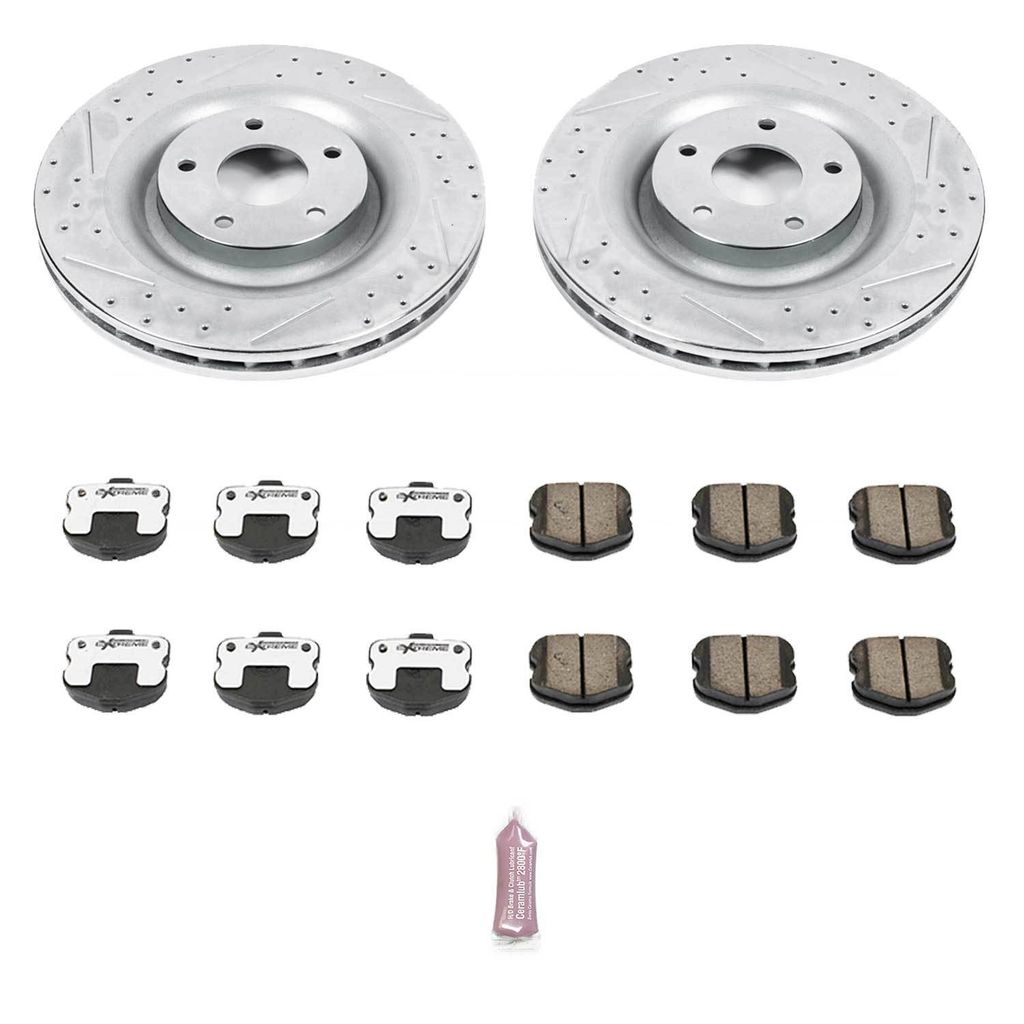 PowerStop K1444-26 - Z26 Drilled and Slotted Brake Rotors and Pads Kit