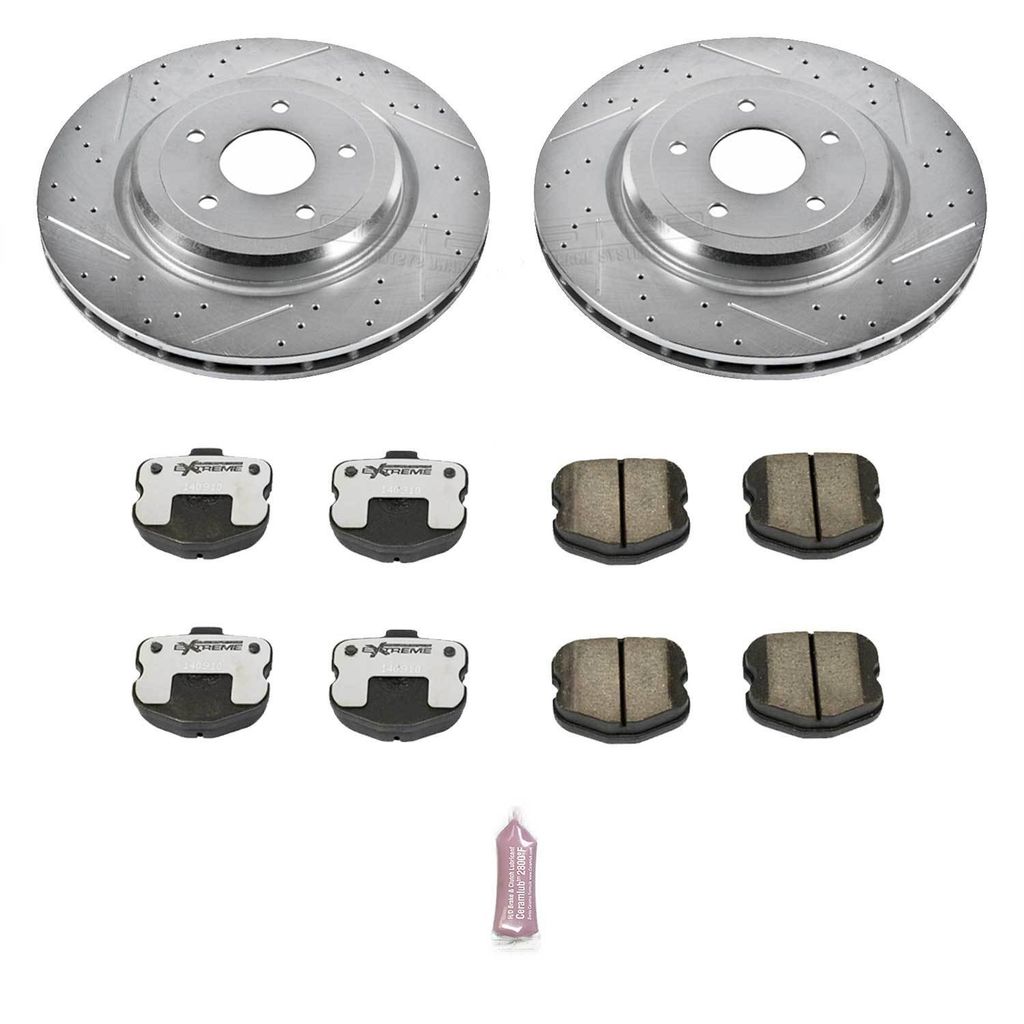PowerStop K1446-26 - Z26 Drilled and Slotted Brake Rotors and Pads Kit