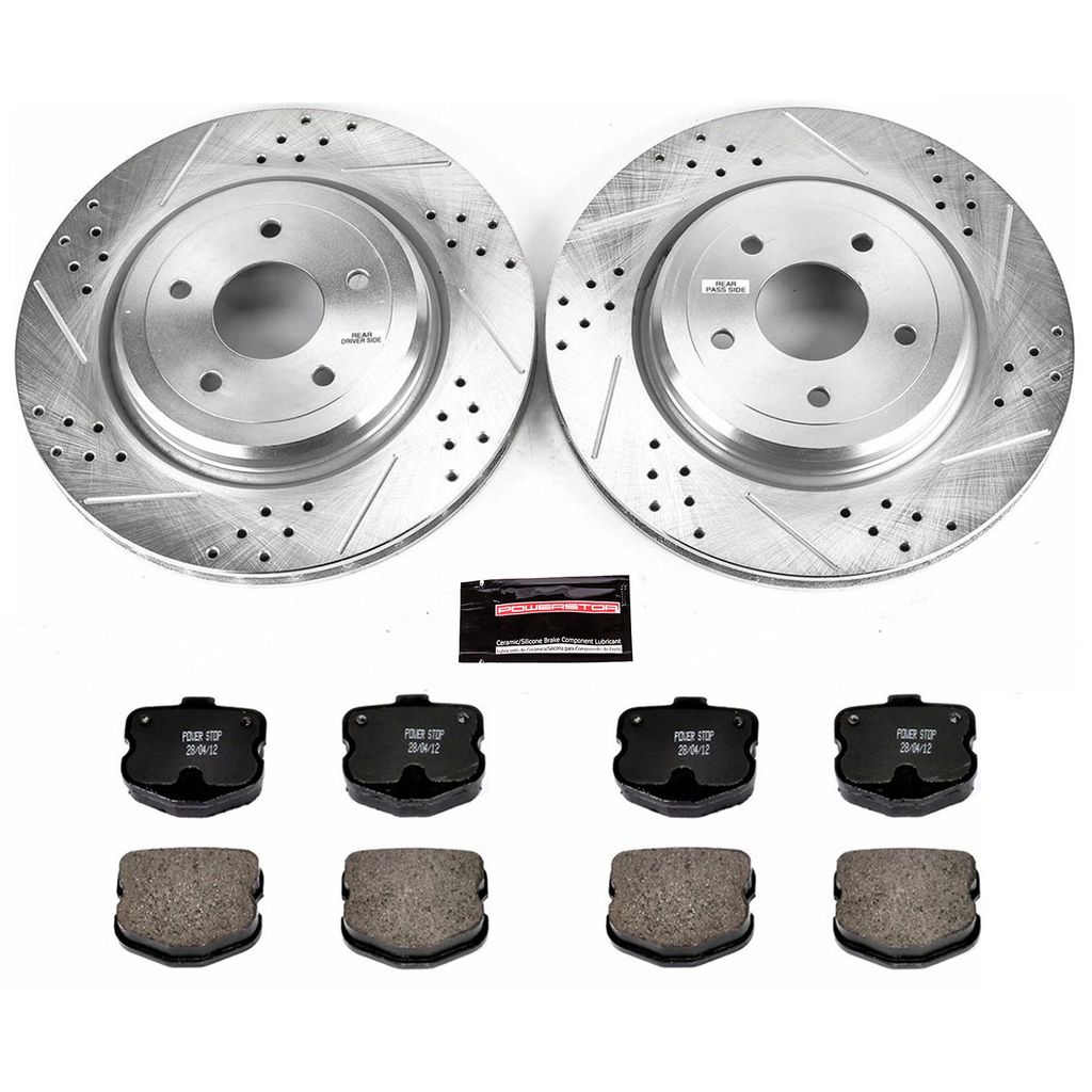 Z23 Drilled and Slotted Brake Rotors and Pads Kit