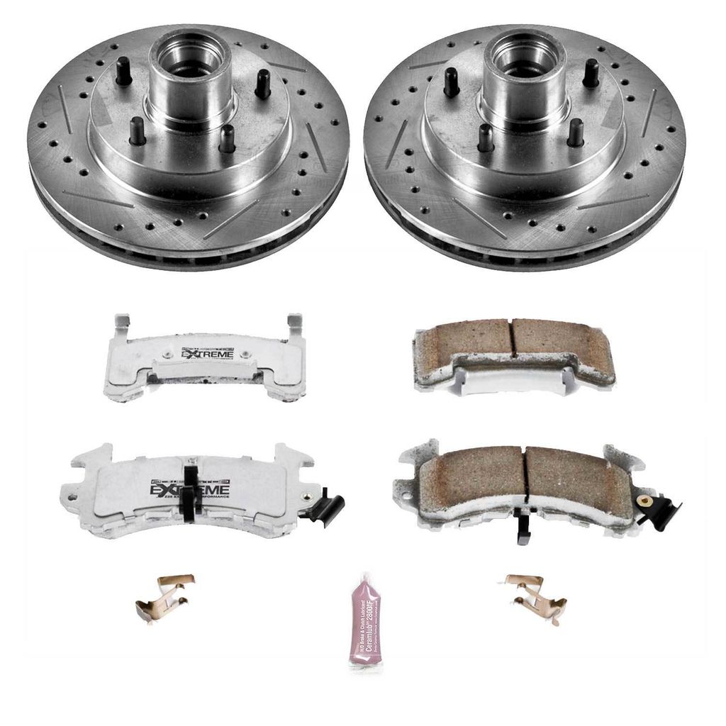 PowerStop K1485-26 - Z26 Drilled and Slotted Brake Rotors and Pads Kit