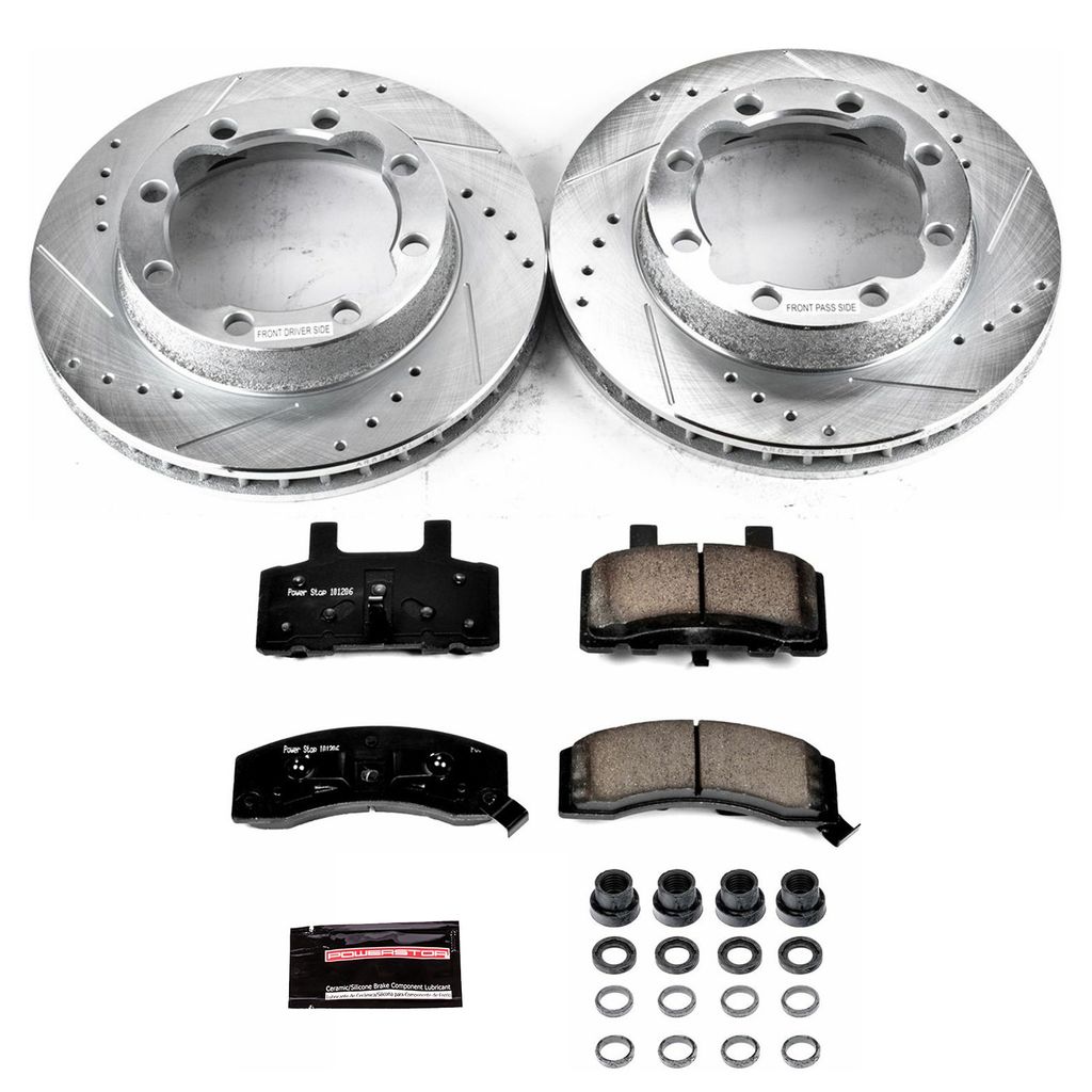 PowerStop K1524 - Z23 Drilled and Slotted Brake Rotors and Pads Kit
