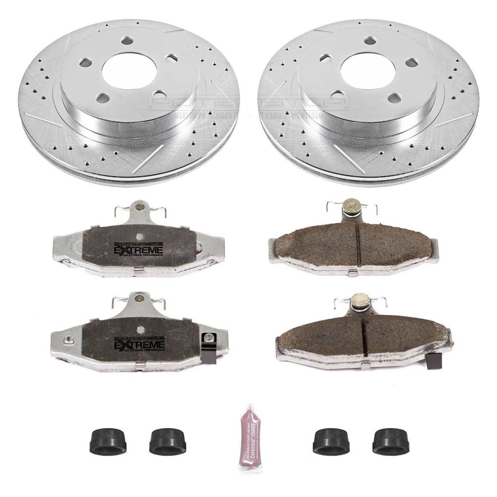 PowerStop K1531-26 - Z26 Drilled and Slotted Brake Rotors and Pads Kit