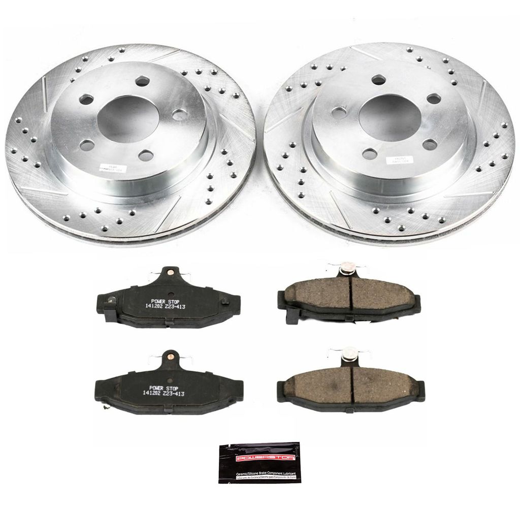 Z23 Drilled and Slotted Brake Rotors and Pads Kit