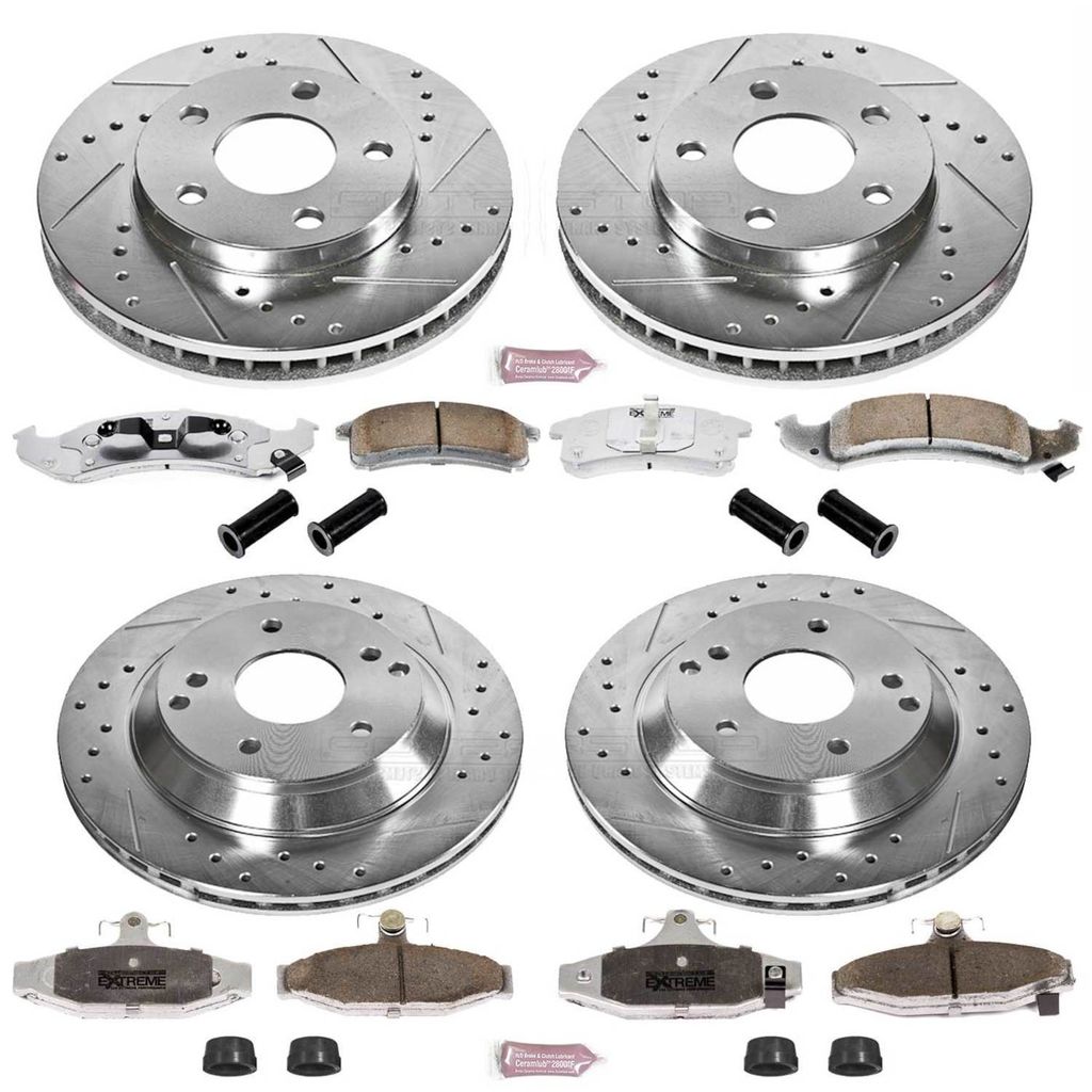 PowerStop K1535-26 - Z26 Drilled and Slotted Brake Rotors and Pads Kit