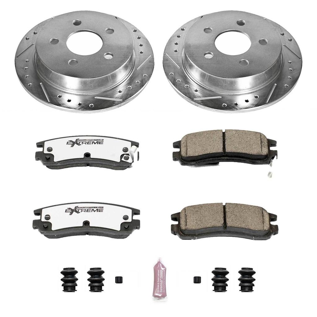 Z26 Drilled and Slotted Brake Rotors and Pads Kit