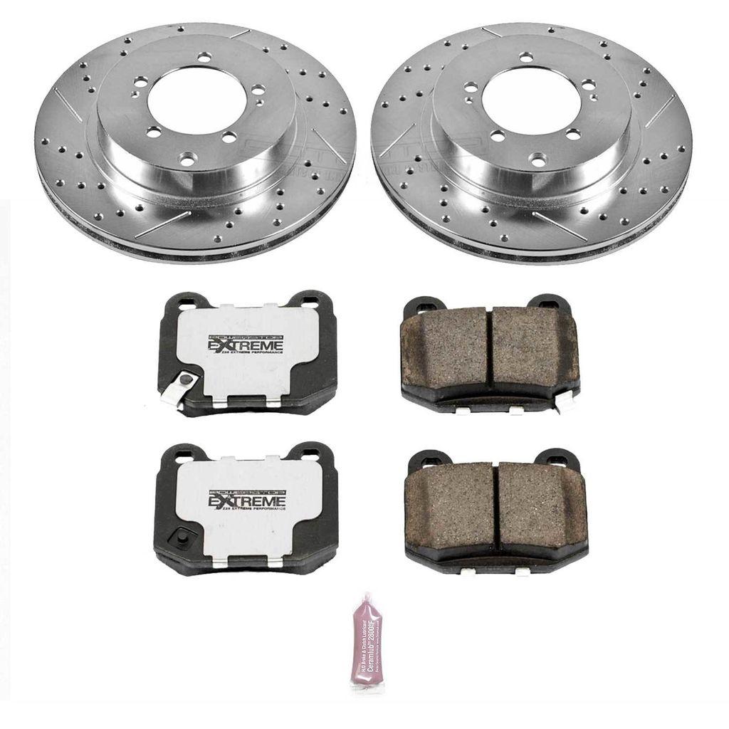 Z26 Drilled and Slotted Brake Rotors and Pads Kit