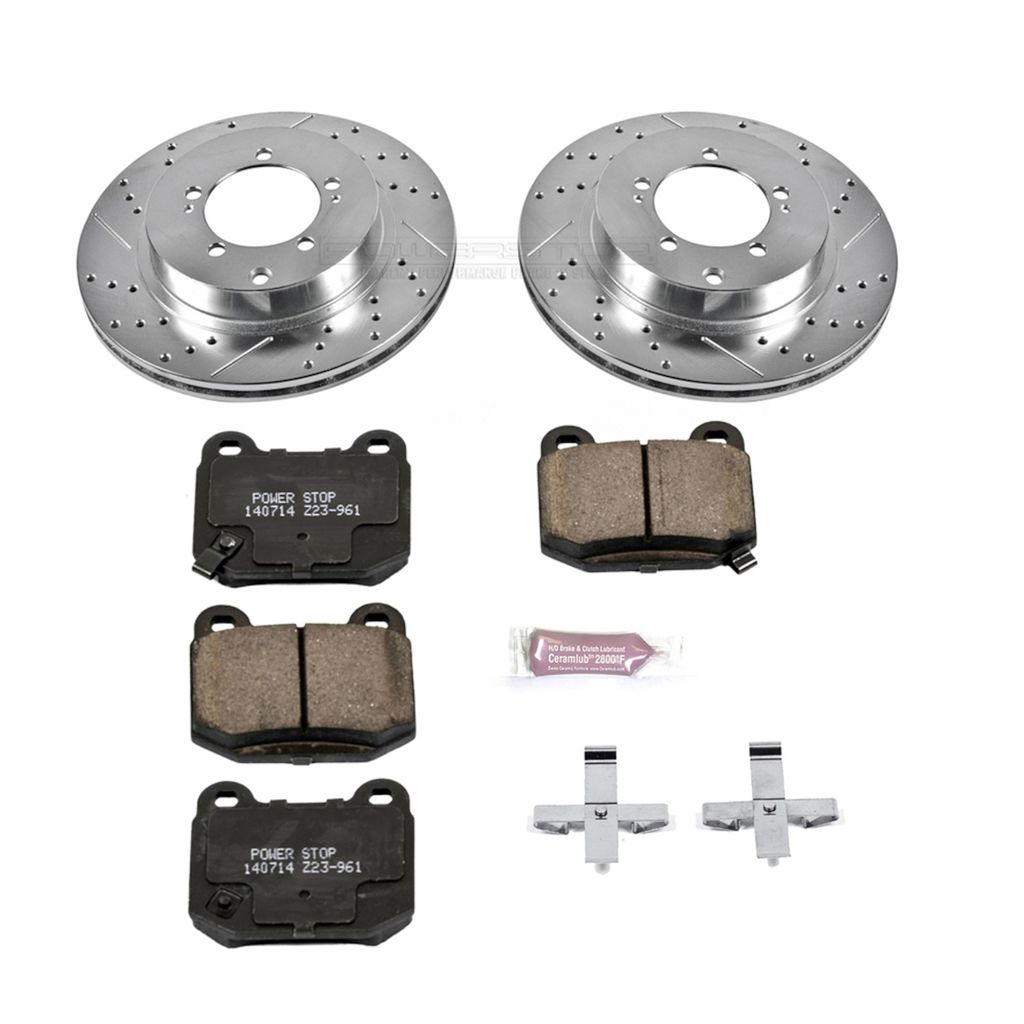 Z23 Drilled and Slotted Brake Rotors and Pads Kit