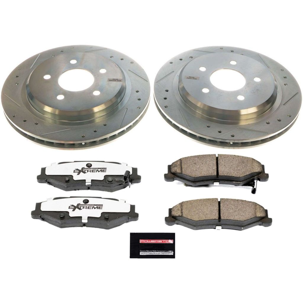 Z26 Drilled and Slotted Brake Rotors and Pads Kit