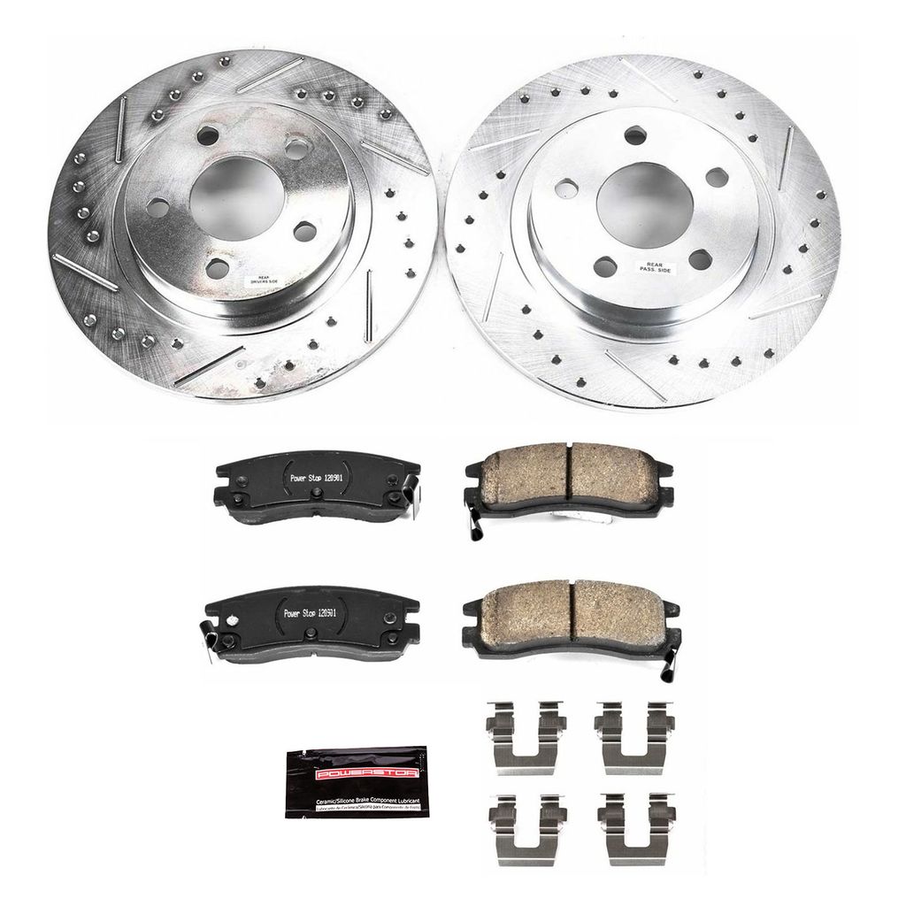 Z23 Drilled and Slotted Brake Rotors and Pads Kit