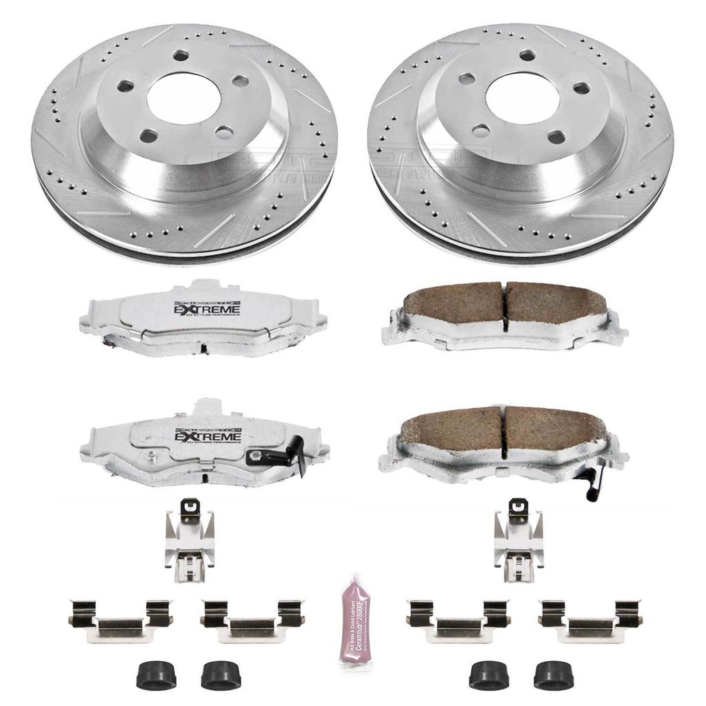 Z26 Drilled and Slotted Brake Rotors and Pads Kit
