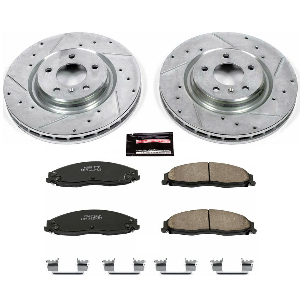 Z23 Drilled and Slotted Brake Rotors and Pads Kit
