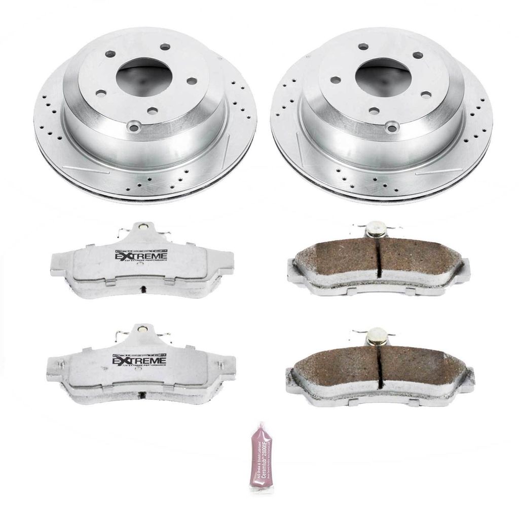 PowerStop K1601-26 - Z26 Drilled and Slotted Brake Rotors and Pads Kit