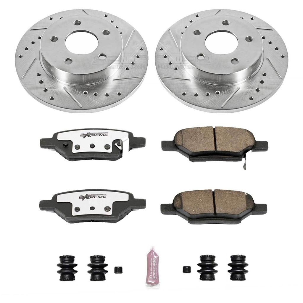 Z26 Drilled and Slotted Brake Rotors and Pads Kit