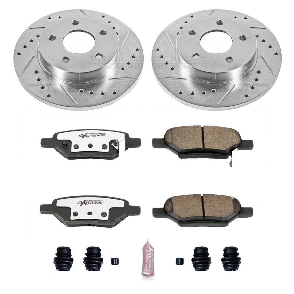 PowerStop K1617-26 - Z26 Drilled and Slotted Brake Rotors and Pads Kit