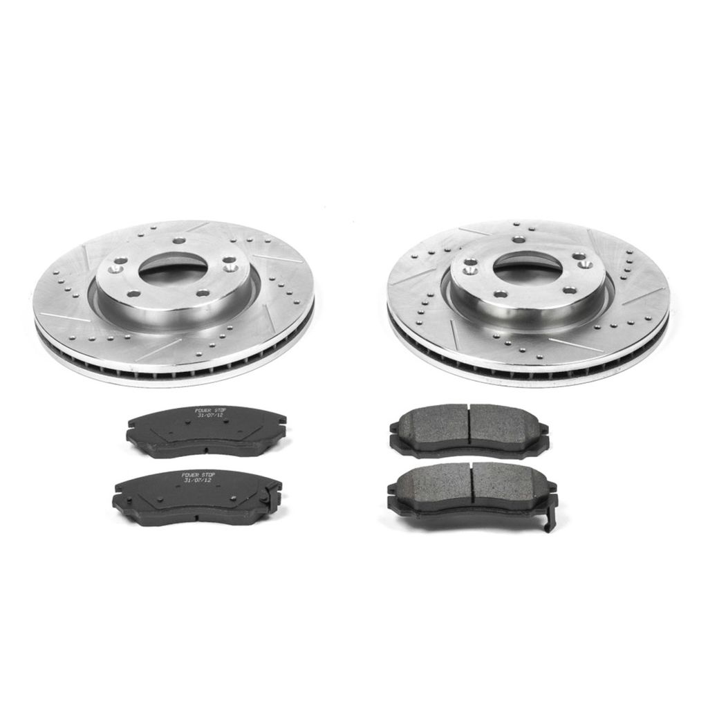 Z23 Drilled and Slotted Brake Rotors and Pads Kit