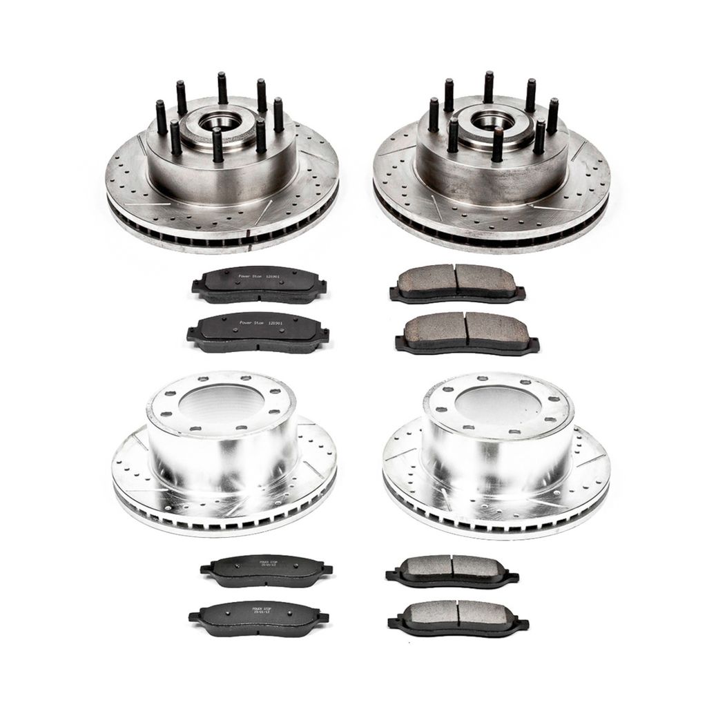 PowerStop K1797 - Z23 Drilled and Slotted Brake Rotors and Pads Kit