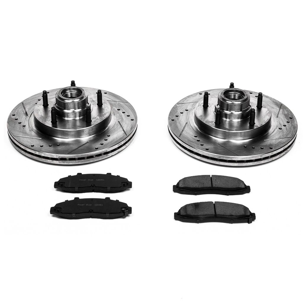 PowerStop K1865 - Z23 Drilled and Slotted Brake Rotors and Pads Kit