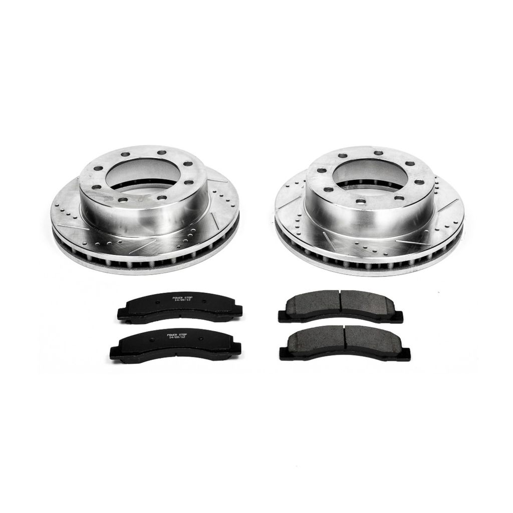 PowerStop K1885 - Z23 Drilled and Slotted Brake Rotors and Pads Kit