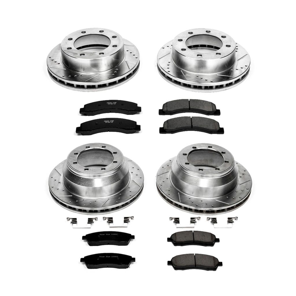 PowerStop K1886 - Z23 Drilled and Slotted Brake Rotors and Pads Kit