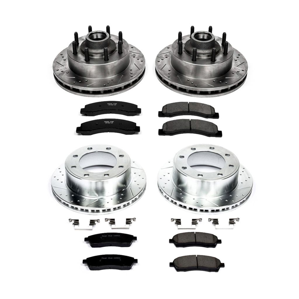 PowerStop K1892 - Z23 Drilled and Slotted Brake Rotors and Pads Kit