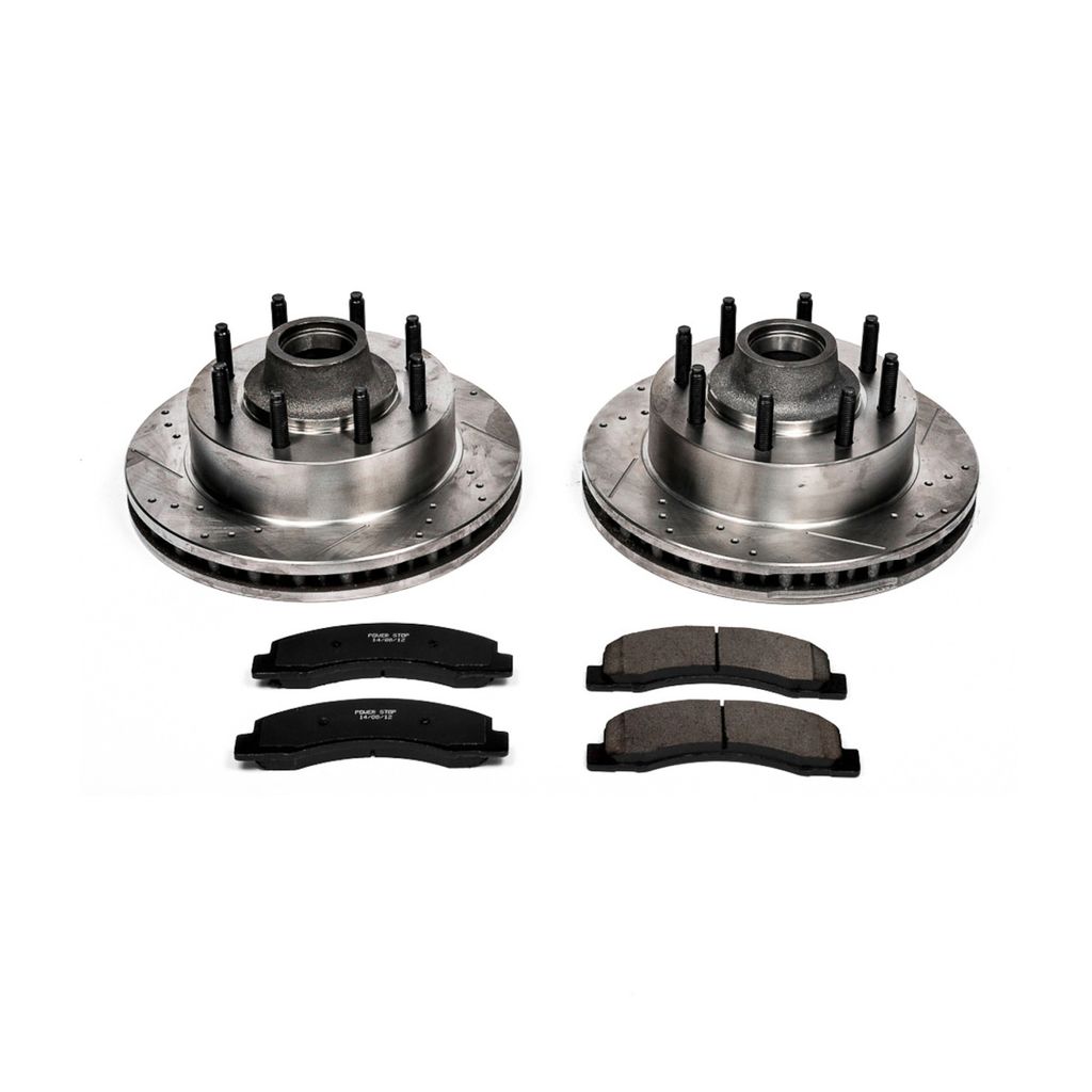 PowerStop K1893 - Z23 Drilled and Slotted Brake Rotors and Pads Kit