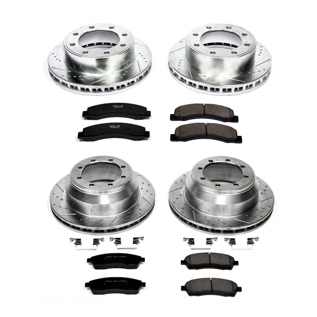 PowerStop K1907 - Z23 Drilled and Slotted Brake Rotors and Pads Kit