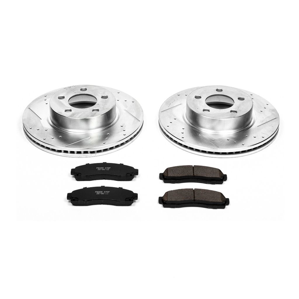 Z23 Drilled and Slotted Brake Rotors and Pads Kit