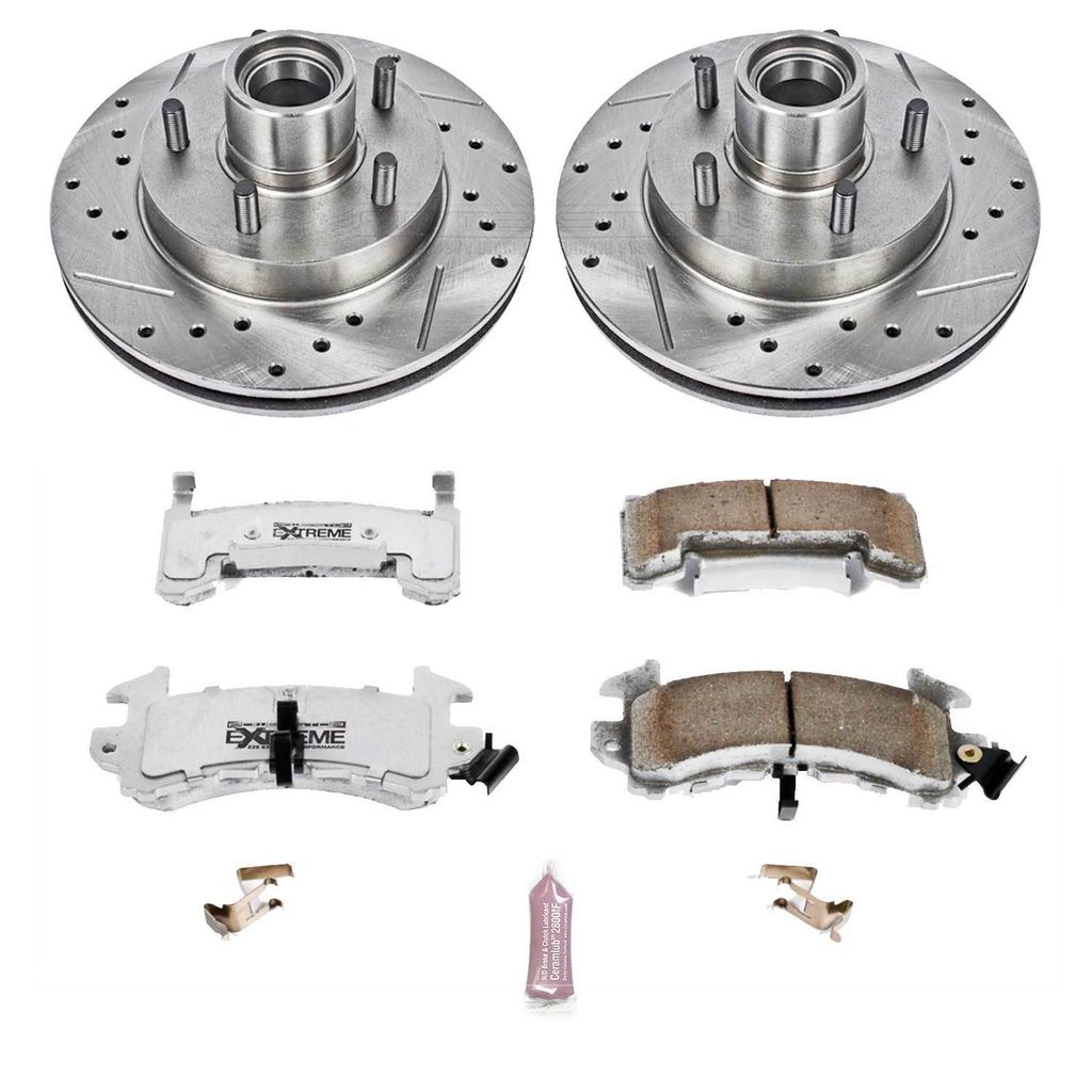 PowerStop K1985-26 - Z26 Drilled and Slotted Brake Rotors and Pads Kit