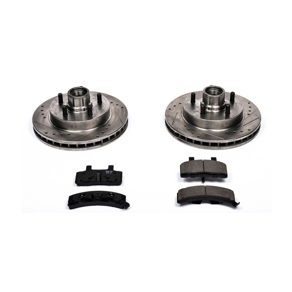 PowerStop K1990 - Z23 Drilled and Slotted Brake Rotors and Pads Kit