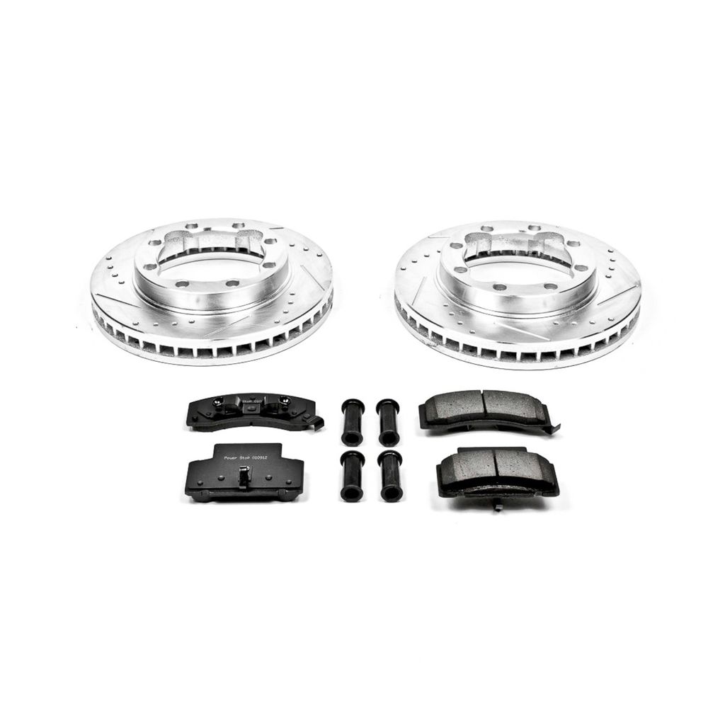 PowerStop K1992 - Z23 Drilled and Slotted Brake Rotors and Pads Kit