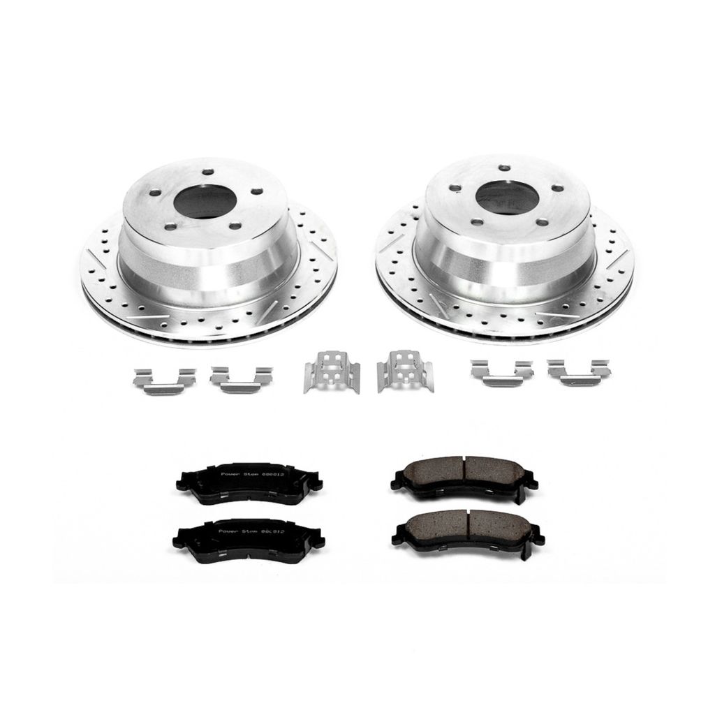 PowerStop K2003 - Z23 Drilled and Slotted Brake Rotors and Pads Kit