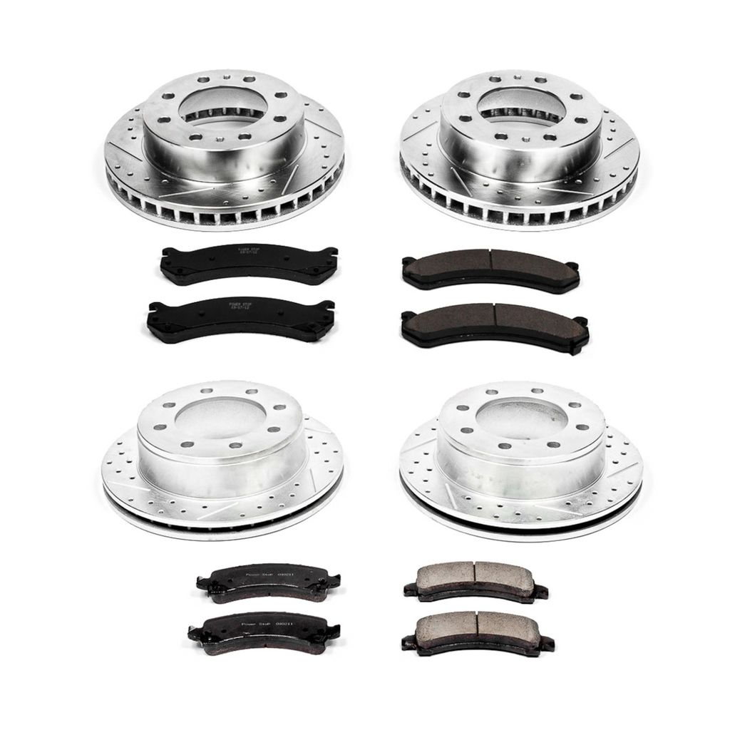 PowerStop K2029 - Z23 Drilled and Slotted Brake Rotors and Pads Kit