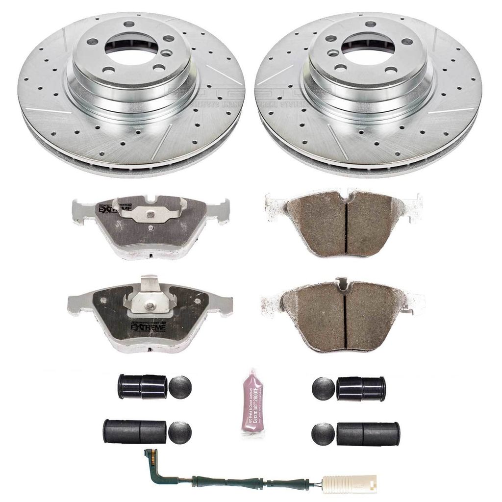PowerStop K2054-26 - Z26 Drilled and Slotted Brake Rotors and Pads Kit
