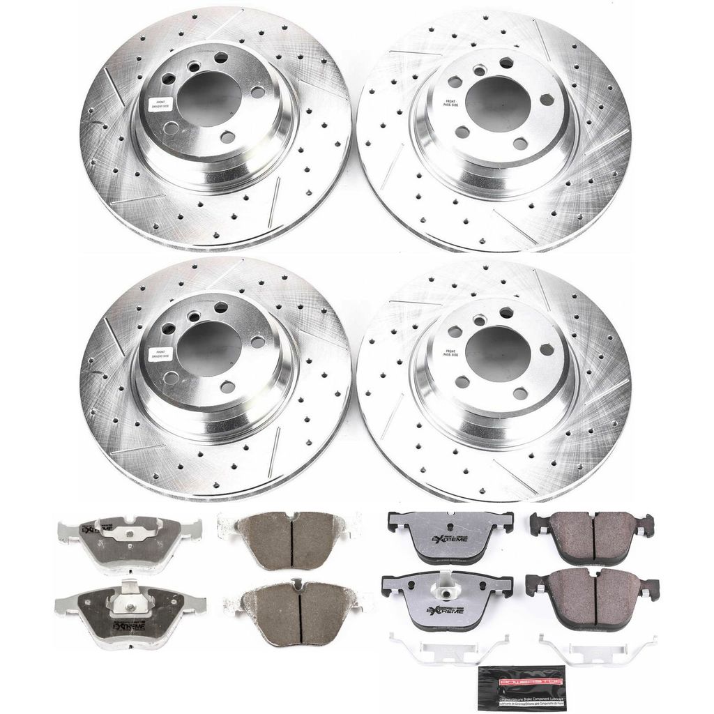 PowerStop K2056-26 - Z26 Drilled and Slotted Brake Rotors and Pads Kit