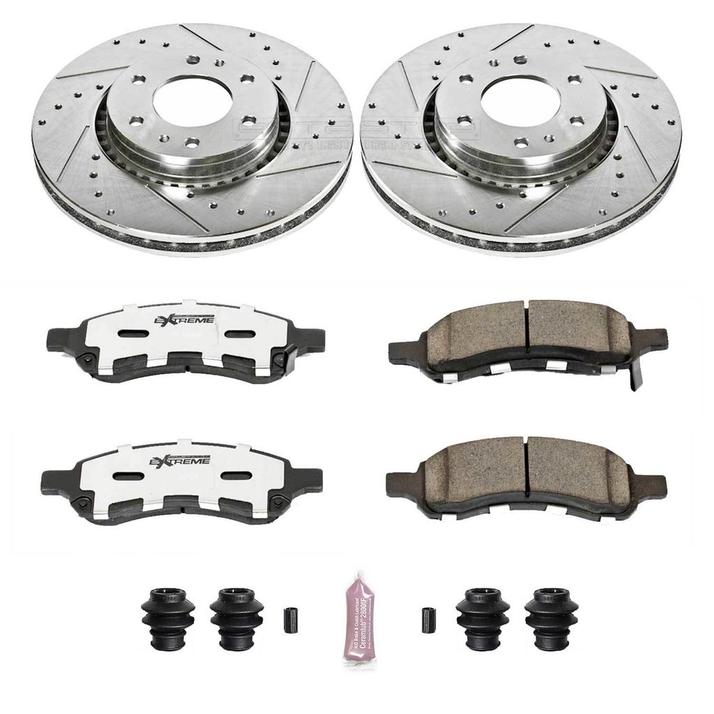 PowerStop K2059-26 - Z26 Drilled and Slotted Brake Rotors and Pads Kit