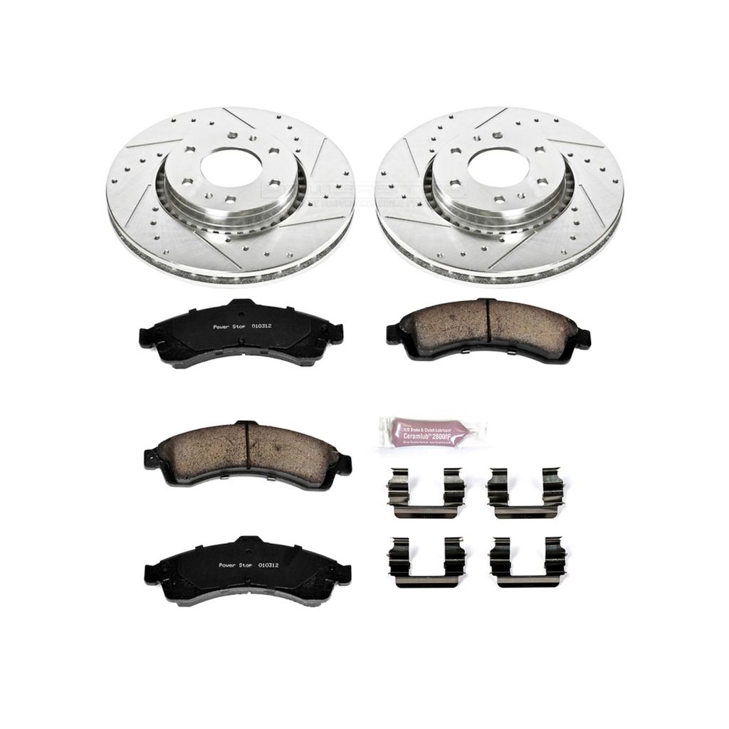 Z23 Drilled and Slotted Brake Rotors and Pads Kit
