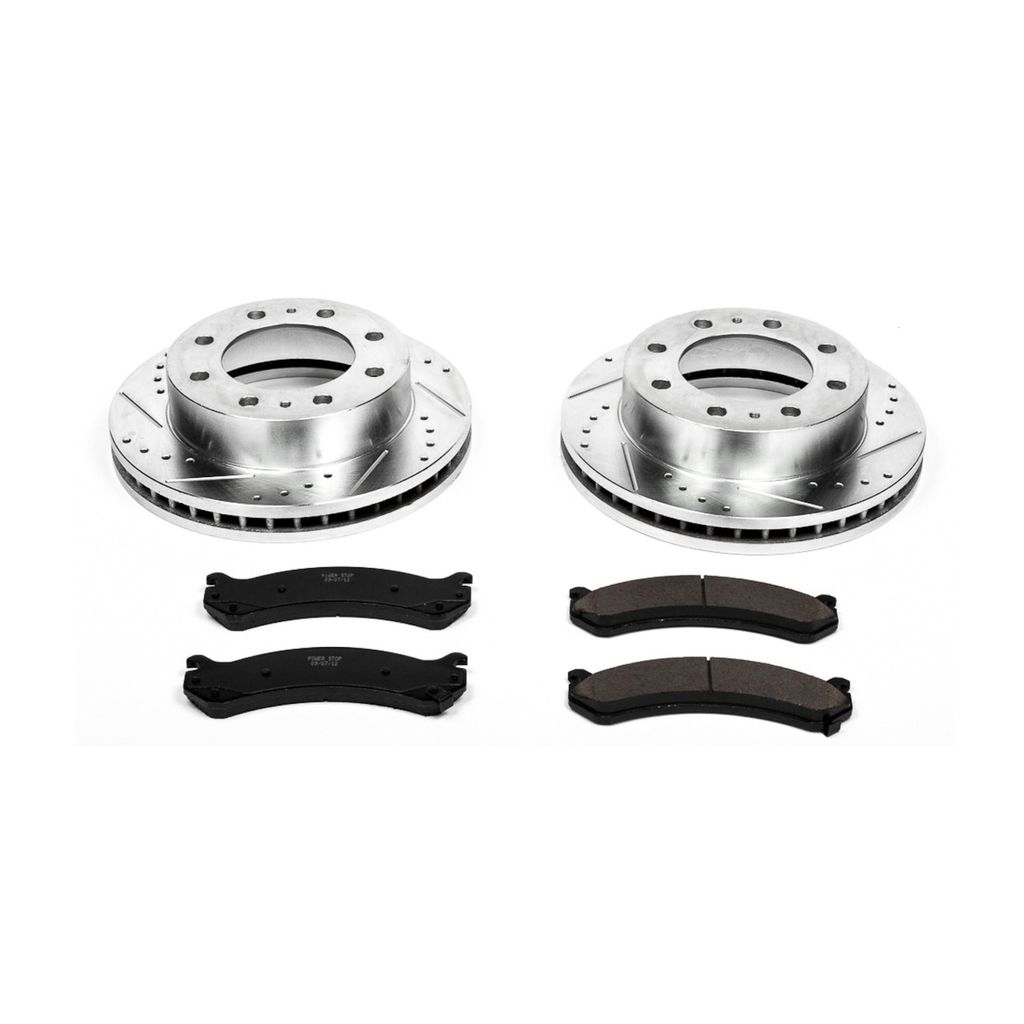 PowerStop K2071 - Z23 Drilled and Slotted Brake Rotors and Pads Kit