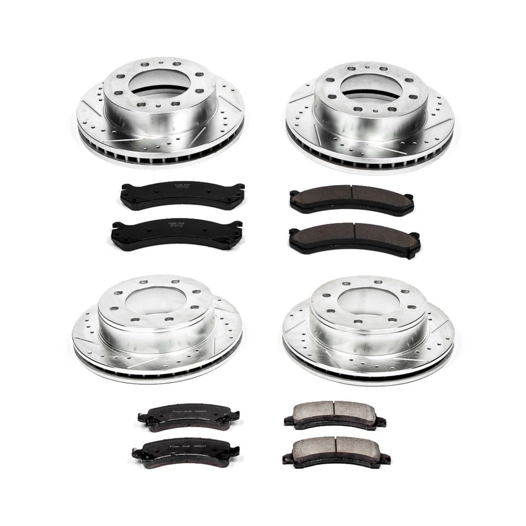 PowerStop K2072 - Z23 Drilled and Slotted Brake Rotors and Pads Kit