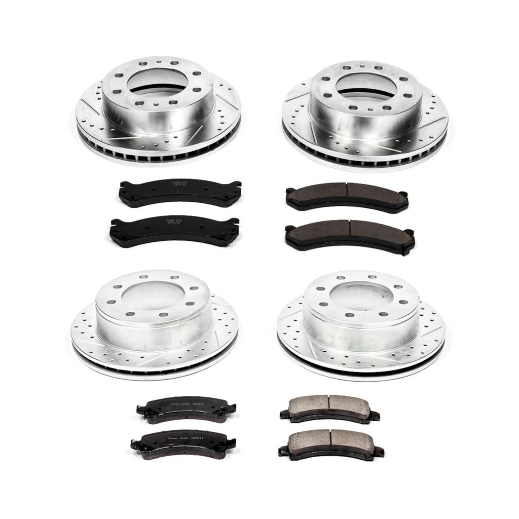 PowerStop K2074 - Z23 Drilled and Slotted Brake Rotors and Pads Kit