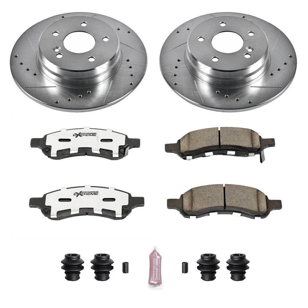PowerStop K2084-26 - Z26 Drilled and Slotted Brake Rotors and Pads Kit