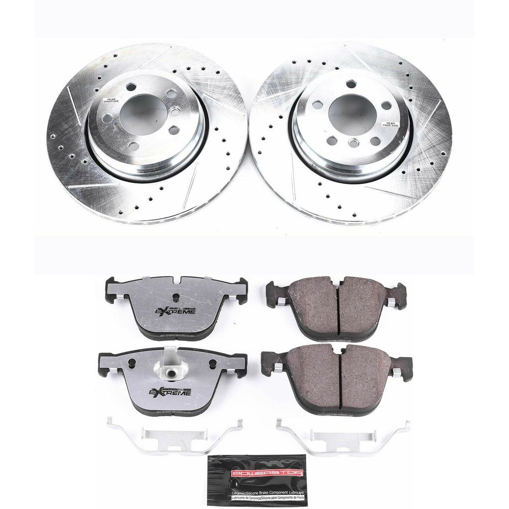 PowerStop K2086-26 - Z26 Drilled and Slotted Brake Rotors and Pads Kit
